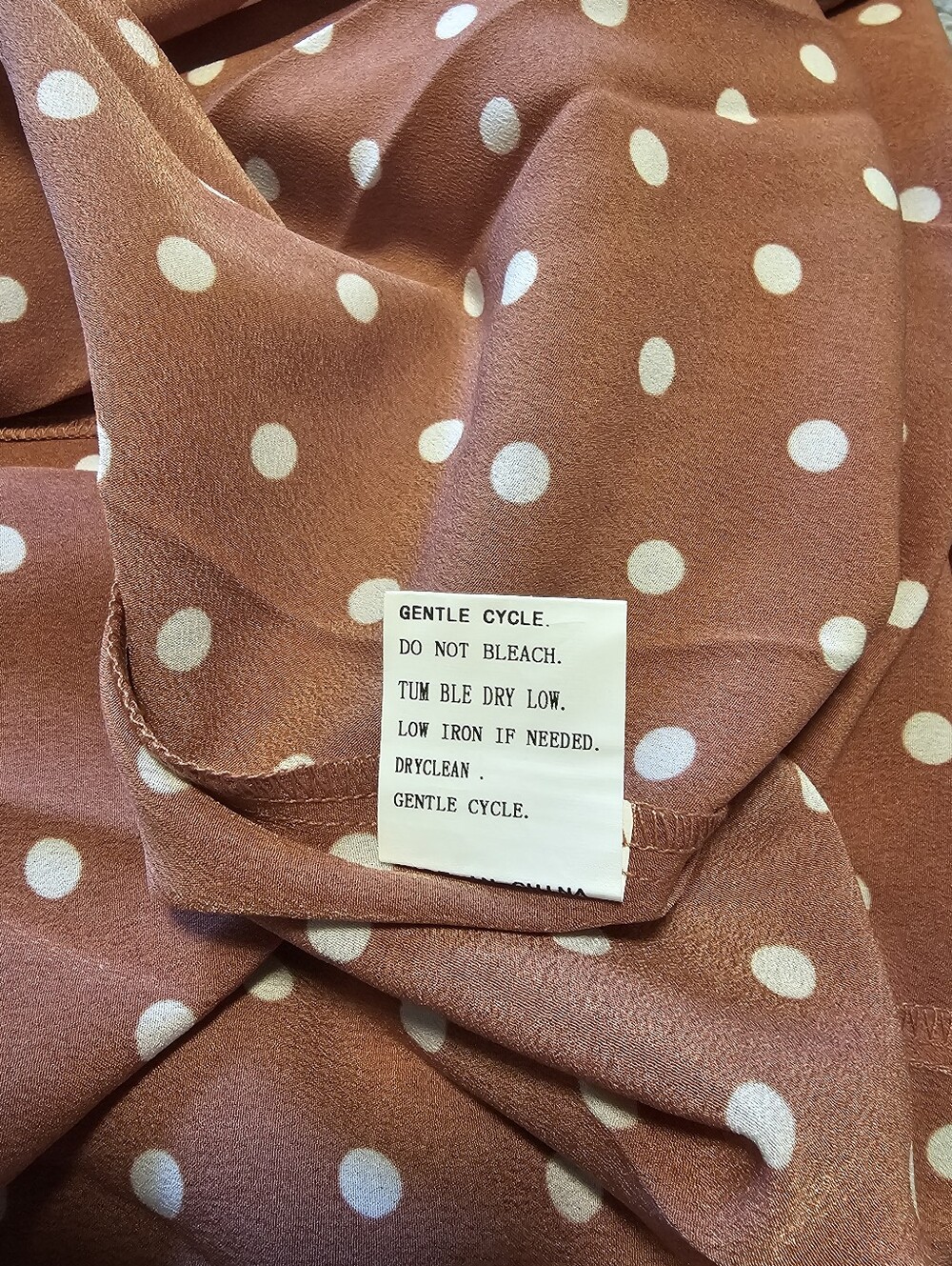 Plus Size Polka Dot Maxi Dress - Relaxed Fit - Picture 4 of 5